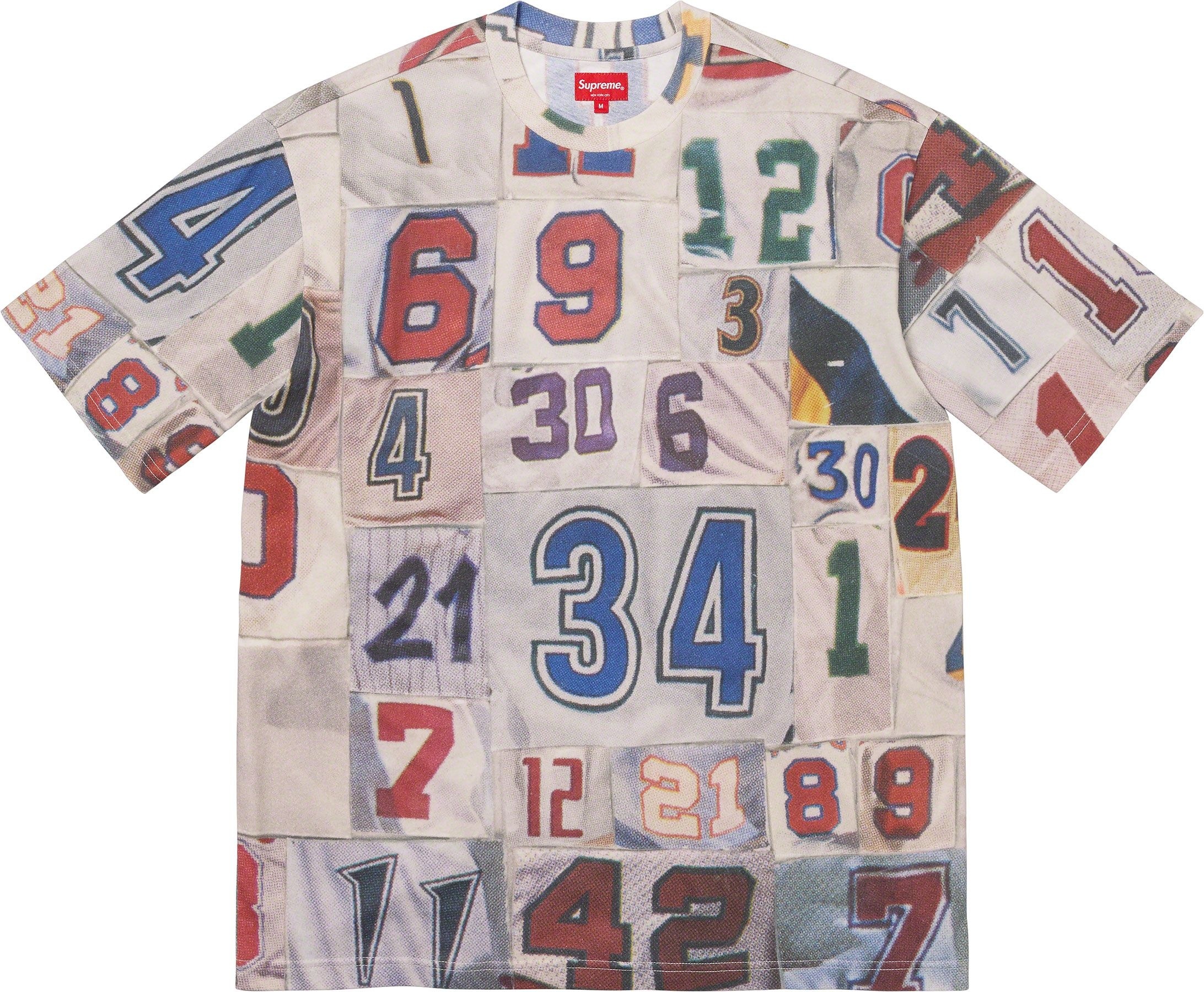 Jersey Collage S/S Top view 2